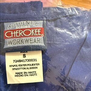 NWT Cherokee Workwear Authentic Scrubs set in Blue